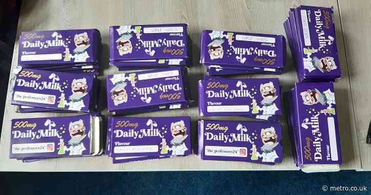 Police celebrate 4/20 by seizing cannabis chocolate bars disguised as Dairy Milk