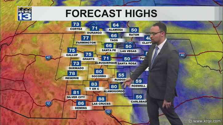 Windy start to the weekend with some moisture for parts of New Mexico