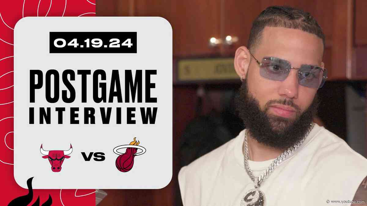 Nikola Jovic, Caleb Martin Postgame Interview | Chicago Bulls vs. Miami HEAT | April 19, 2024