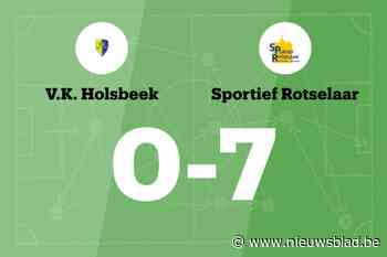 Sportief Rotselaar laat VK Holsbeek B kansloos in uitwedstrijd