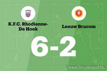 KFC Rhodienne-De Hoek wint spektakelwedstrijd van Leeuw Brucom B