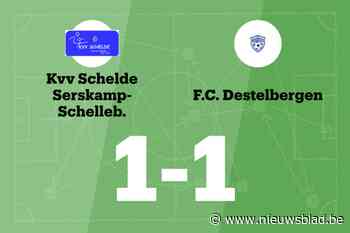 KVV Schelde B speelt thuis gelijk tegen FC Destelbergen B