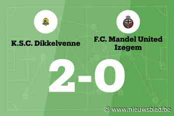 Ook KSC Dikkelvenne houdt Mandel United van zege af