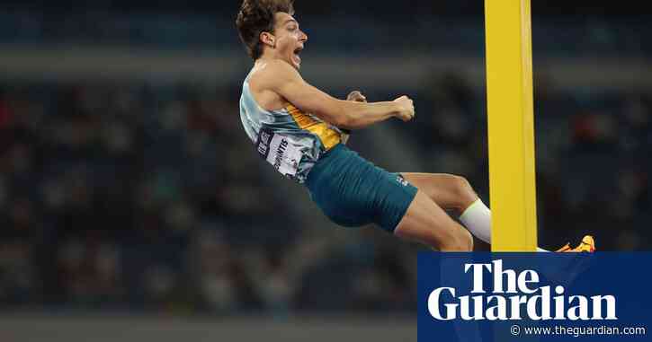 Armand Duplantis breaks pole vault world record for eighth time – video