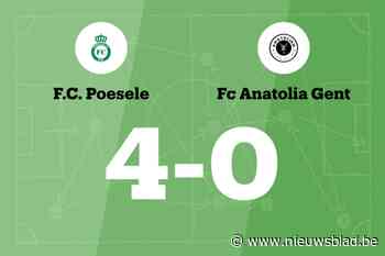 De Geetere maakt twee goals voor FC Poesele B in wedstrijd tegen FC Anatolia Gent