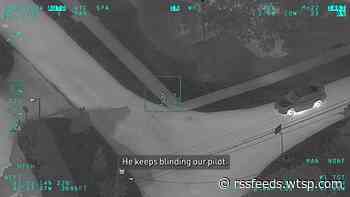 WATCH: Teen points green laser at law enforcement helicopter in Largo
