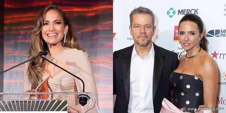 Jennifer Lopez Gets Support from Ben Affleck's BFF Matt Damon While Being Honored at Hispanic Federation Gala