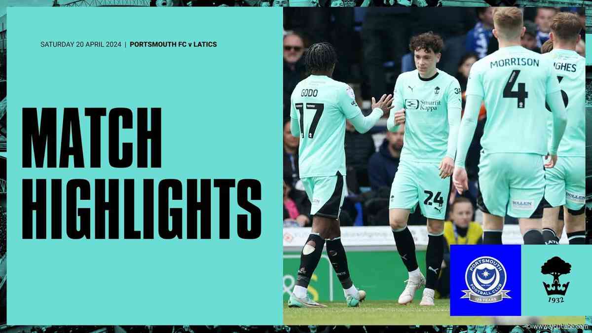 Match Highlights | Portsmouth 1 Latics 2