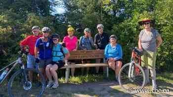 This Burlington woman honoured her husband with a commemorative bench along the rail trail
