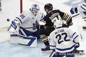 Swayman, DeBrusk power Bruins over Maple Leafs 5-1 in Game 1