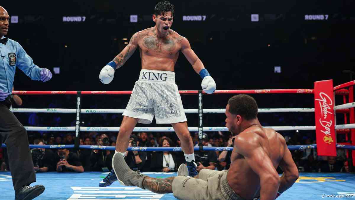 Garcia drops champ Haney 3 times in wild upset
