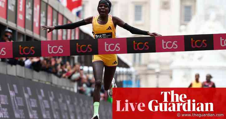 London Marathon: Jepchirchir breaks women’s world record, plus men’s elite race – live