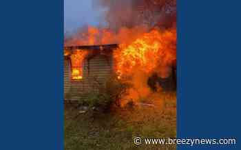Abandoned House in Attala Burns Saturday