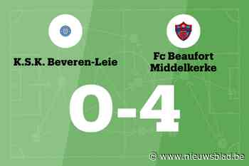 Vier opeenvolgende overwinningen voor FC Beaufort Middelkerke na 0-4 overwinning tegen SK Beveren-Leie