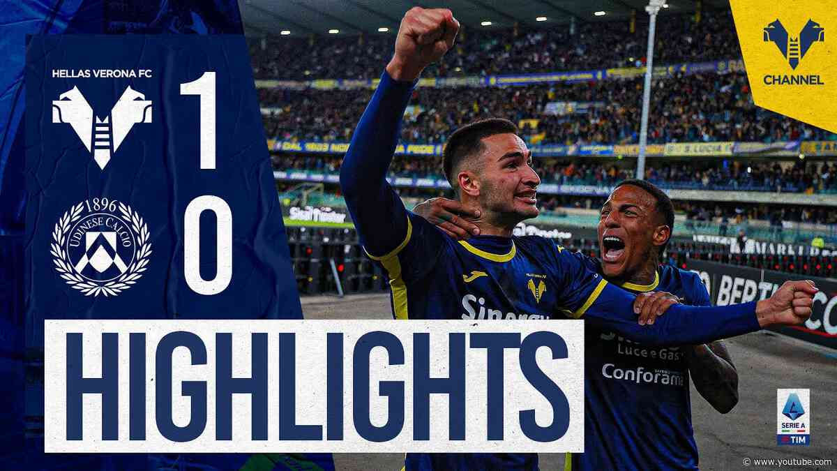 Highlights Serie A TIM 2023/24 | Verona-Udinese 1-0