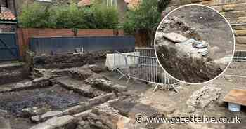 Fascinating images show old house foundations and pottery uncovered by teams working on Yarm Viaduct