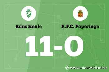 Zege voor KdNS Heule B thuis tegen FC Poperinge