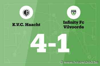 Janssens maakt twee goals voor KVC Haacht B in wedstrijd tegen Infinity FC Vilvoorde B