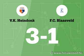 Heindonk beëindigt reeks nederlagen in de wedstrijd tegen Blaasveld