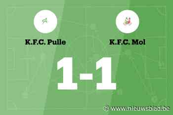 Pulle speelt thuis gelijk tegen KFC Mol