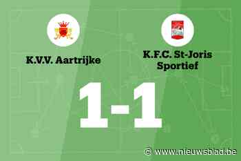 VV Aartrijke speelt thuis gelijk tegen FC Sint-Joris Sportief
