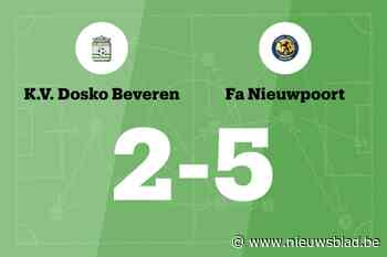 Lastige wedstrijd eindigt in overwinning voor FA Nieuwpoort tegen Dosko Beveren B