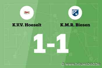 VV Hoeselt en KMR Biesen delen de punten