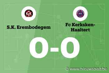 SK Erembodegem en FC Kerksken-Haaltert blijven steken op 0-0