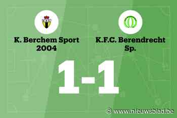 Berchem Sport B en Berendrecht delen de punten