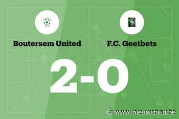 Sterke eerste helft tegen FC Geetbets levert Boutersem United zege op
