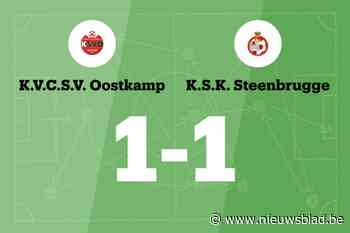 SV Oostkamp B en SK Steenbrugge verdelen de punten