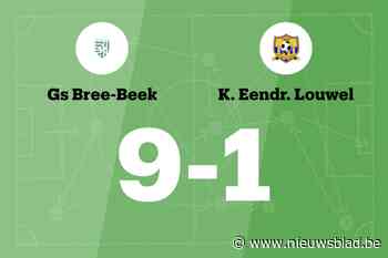 GS Bree-Beek B maakt veel doelpunten thuis tegen Eendracht Louwel B