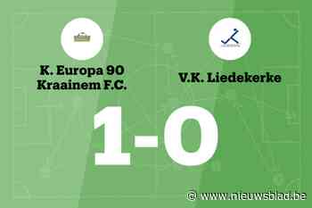 Vier opeenvolgende overwinningen voor K Eur.90 Kraainem na 1-0 winst tegen VK Liedekerke