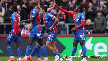 Crystal Palace 5-2 West Ham: Woeful Hammers THUMPED by Oliver Glasner's Eagles after falling 4-0 down inside half an hour as pressure increases on David Moyes