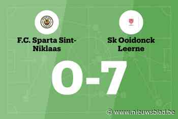 Geen geluk voor FC Sparta Sint Niklaas