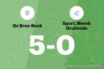 Paredis leidt GS Bree-Beek naar overwinning tegen Nevok Gruitrode