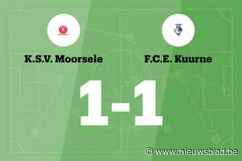 Winnende reeks van SV Moorsele B eindigt na wedstrijd tegen FCE Kuurne B