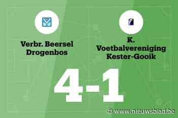 Heindryckx scoort twee keer voor Verbroedering Beersel Drogenbos in wedstrijd tegen KVV Kester-Gooik