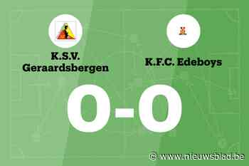Duel tussen KSV Geraardsbergen en KFC Edeboys blijft doelpuntloos
