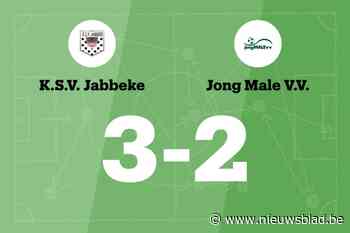 SV Jabbeke in spannend duel voorbij Jong Male