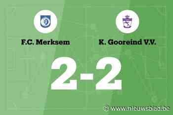 FC Merksem nog steeds zonder overwinning na gelijkspel tegen Gooreind