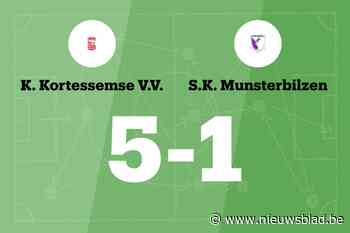 Kortessemse VV klopt SK Munsterbilzen en is al tien wedstrijden ongeslagen