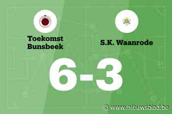Toekomst Bunsbeek wint spektakelwedstrijd van SK Waanrode