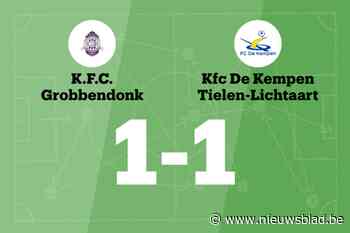 Grobbendonk en FC De Kempen B delen de punten