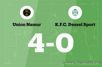 Vander Cammen maakt twee goals voor Union Namur in wedstrijd tegen Dessel Sport