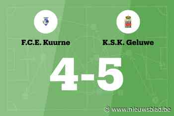 Lastige wedstrijd eindigt in zege voor SK Geluwe tegen FCE Kuurne
