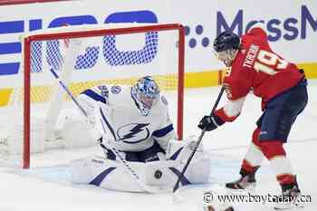 Panthers score twice in the third period and beat the Lightning 3-2 in Game 1 of NHL playoffs