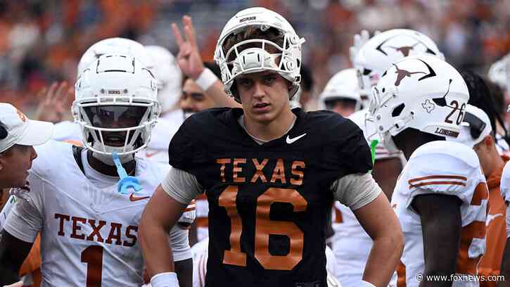Arch Manning throws pair of 75-yard touchdown passes as he puts on show at Texas' spring game
