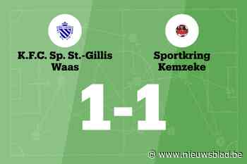 Sporting Sint-Gillis Waas en SK Kemzeke delen de punten