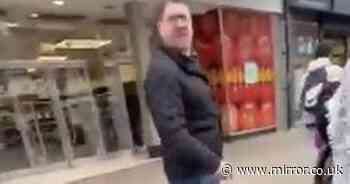 Racist thug caught on camera attacking Muslim women on UK street in vile tirade